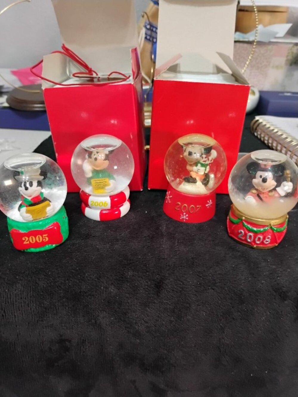 Disney Mickey Mouse Snow Globes for JC Penney Set 4